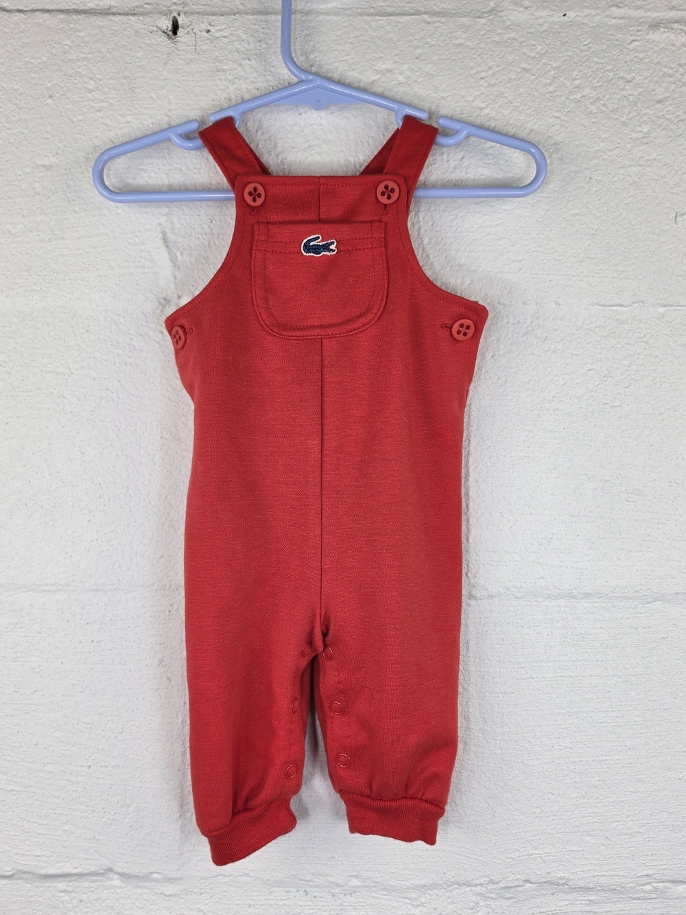 Izod Lacoste Vintage Baby Boy's Red One Piece Outfit